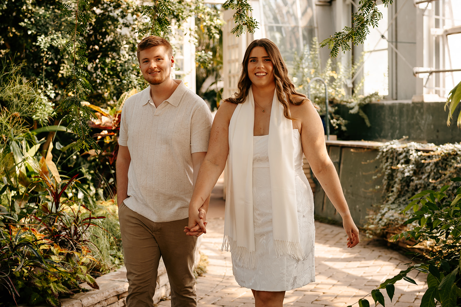 Garfield Park Conservatory Engagement Photos